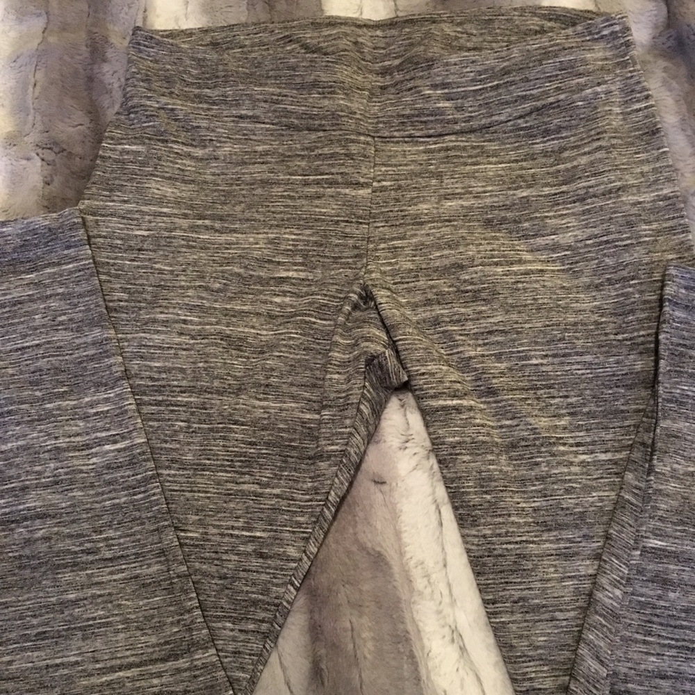 Gray mid calf leggings